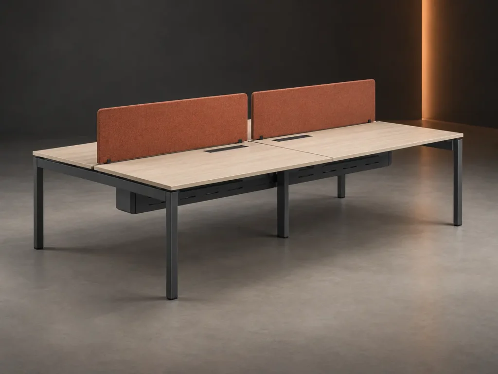 Vertex Bench Desk in the Cartonnex commercial furniture range
